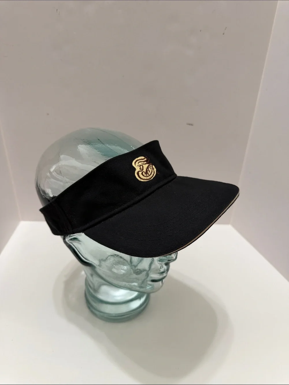 Men's Black Visor with Panera Bread Embroidered Crest